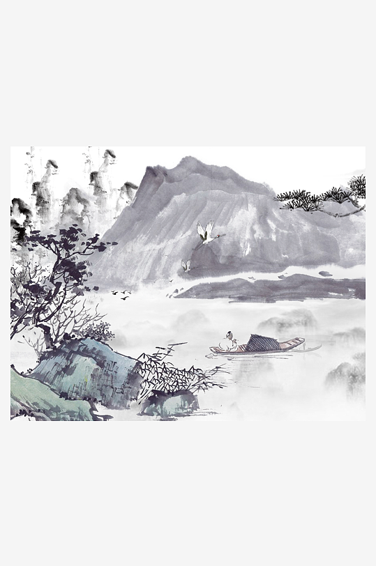 水墨中国风装饰画图片-众图网