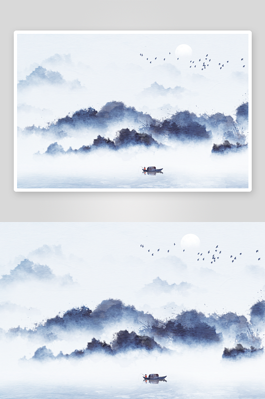 水墨中国风装饰画图片-众图网