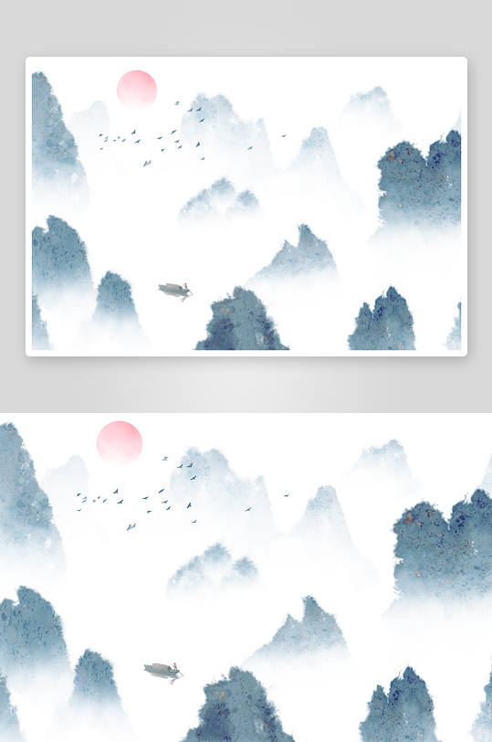 水墨中国风装饰画图片-众图网