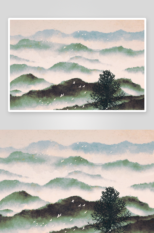 水墨中国风装饰画图片-众图网