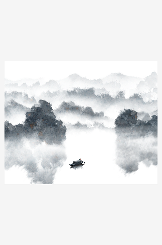 水墨中国风装饰画图片-众图网