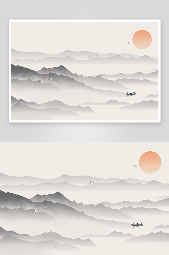 水墨中国风装饰画图片-众图网