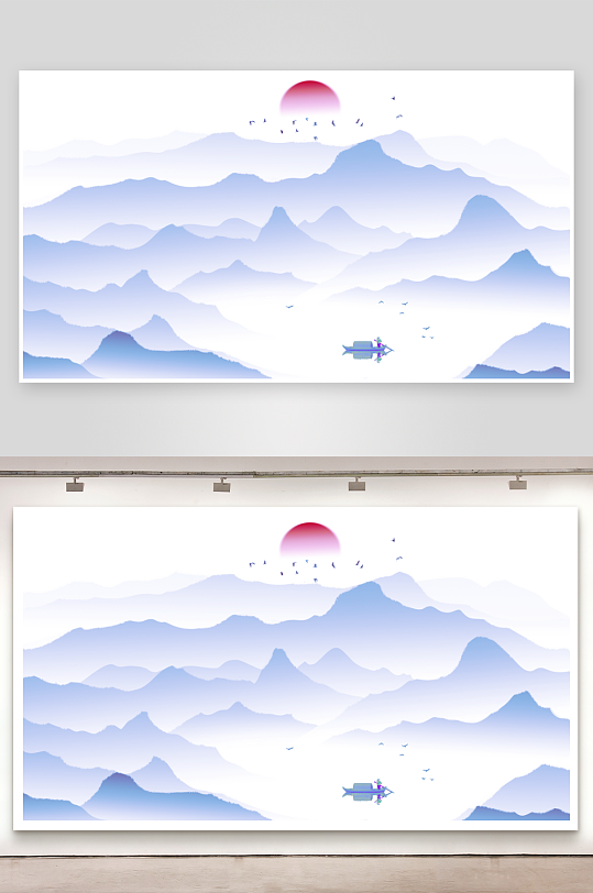 水墨中国风装饰画素材-众图网