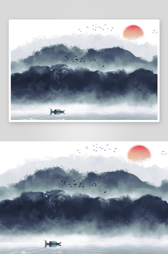 水墨中国风装饰画素材-众图网