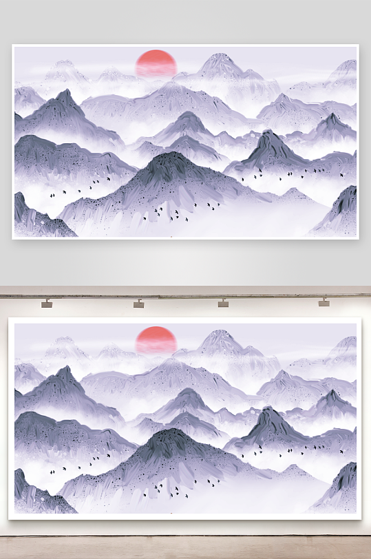 水墨中国风装饰画素材-众图网