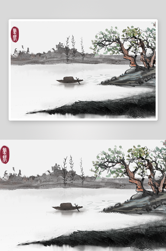 水墨中国风装饰画-众图网
