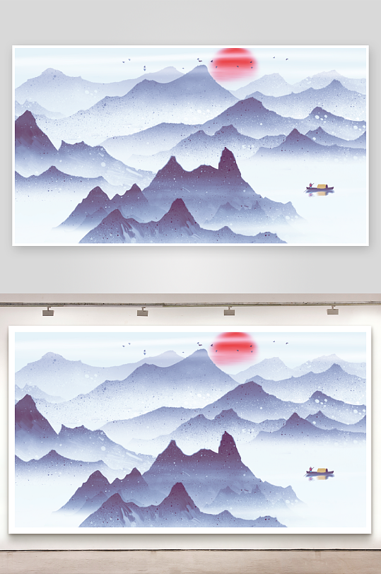 水墨中国风装饰画-众图网