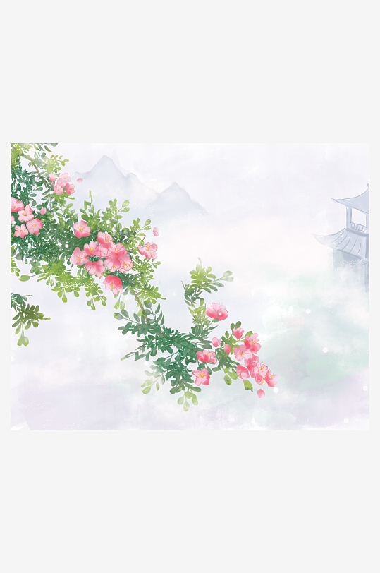 水墨中国风装饰画挂画-众图网