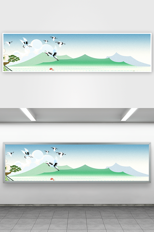 水墨中国风装饰画挂画-众图网