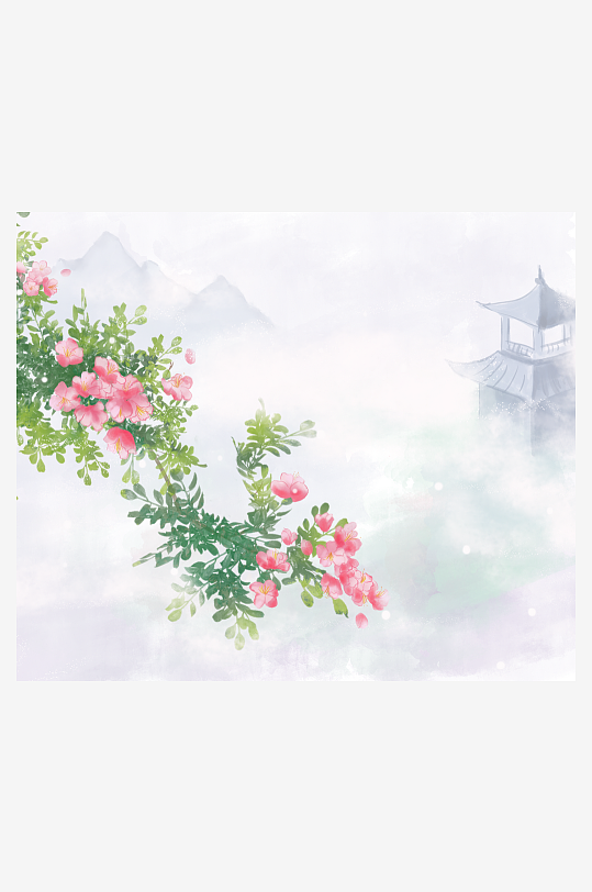 水墨中国风装饰画素材-众图网