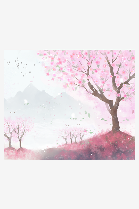 水墨中国风装饰画素材-众图网