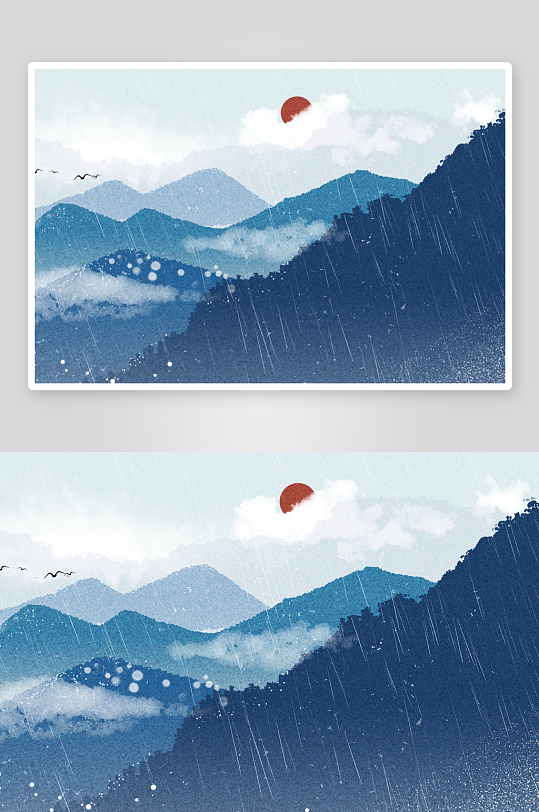 水墨中国风装饰画素材-众图网