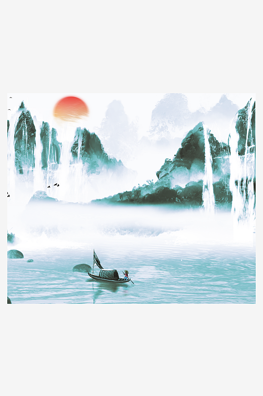 水墨中国风装饰画-众图网