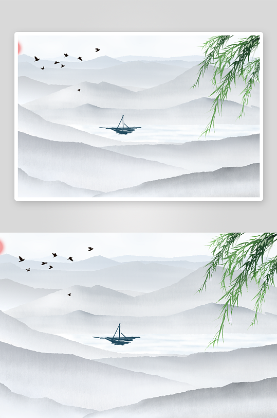 水墨中国风装饰画-众图网