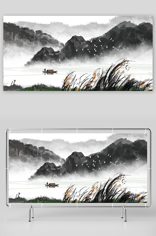 水墨中国风装饰画-众图网