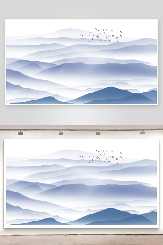 水墨中国风装饰画背景素材-众图网