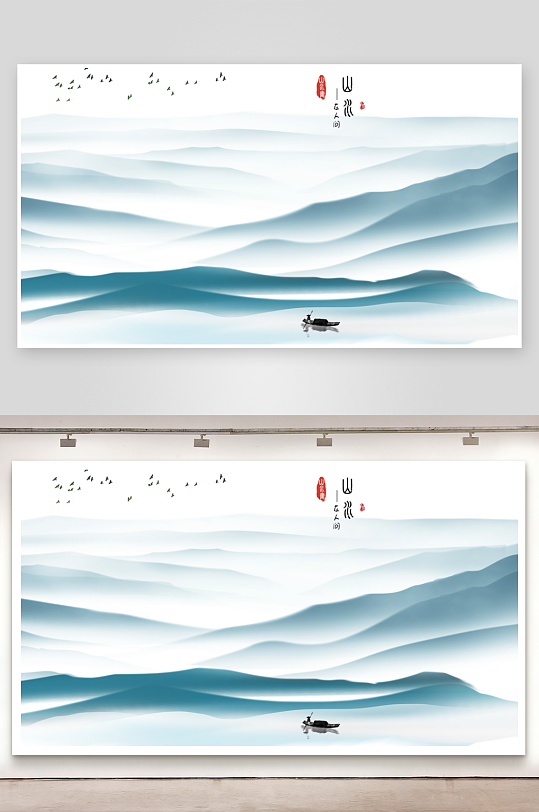 水墨中国风装饰画背景-众图网