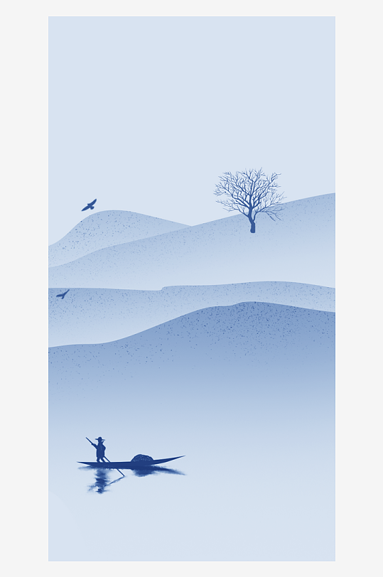 水墨中国风装饰画背景素材-众图网