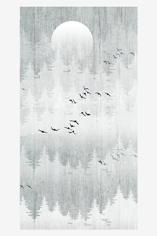 水墨中国风装饰画背景素材-众图网