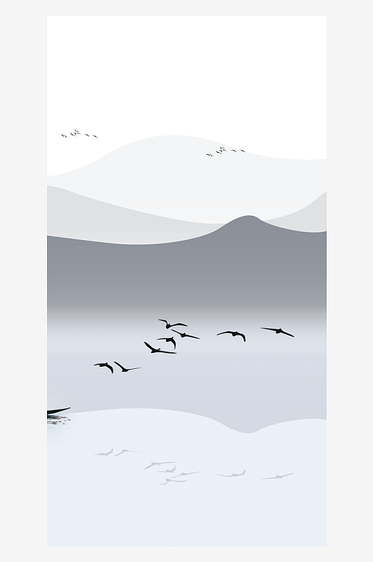 水墨中国风装饰画背景素材-众图网