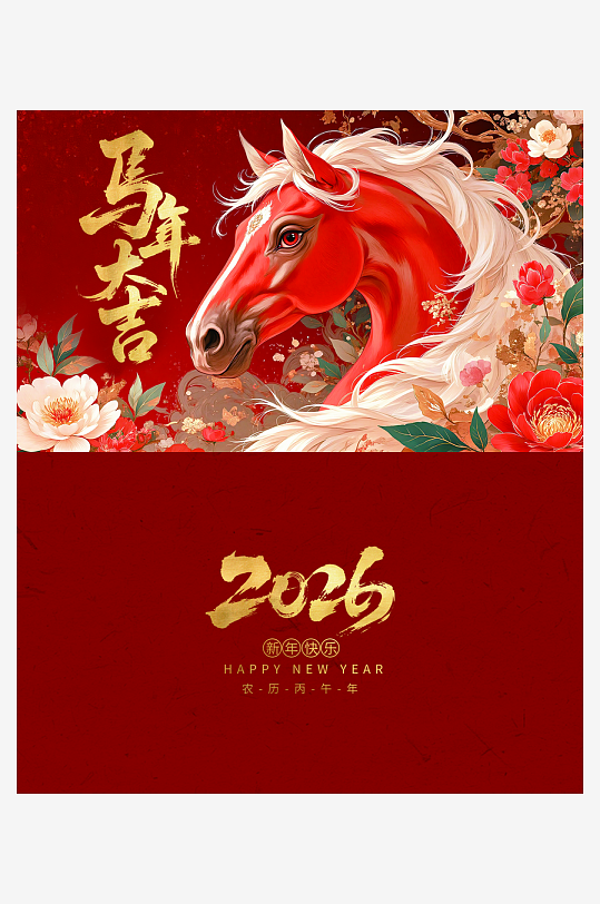 2026马年台历日历-众图网