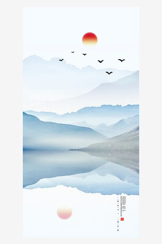 水墨中国风装饰画-众图网