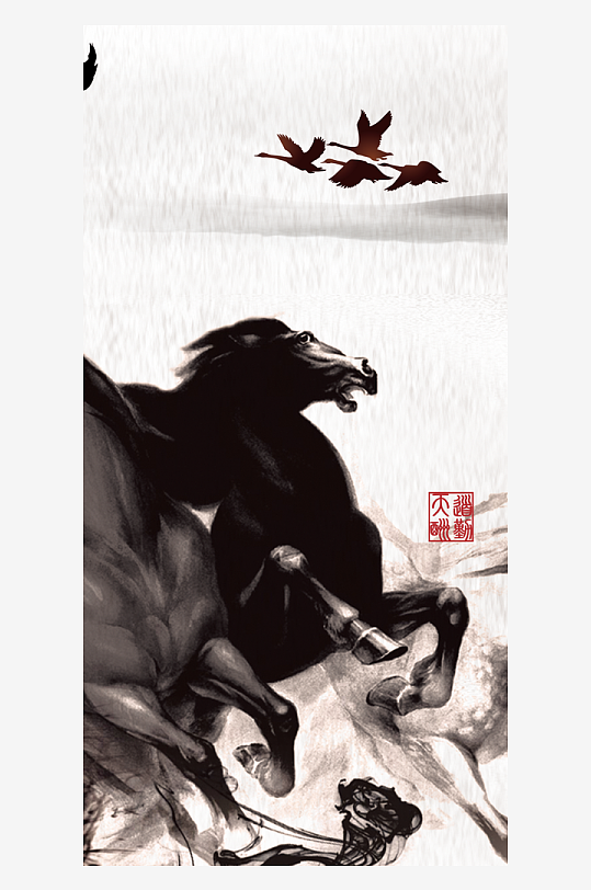 水墨中国风装饰画-众图网