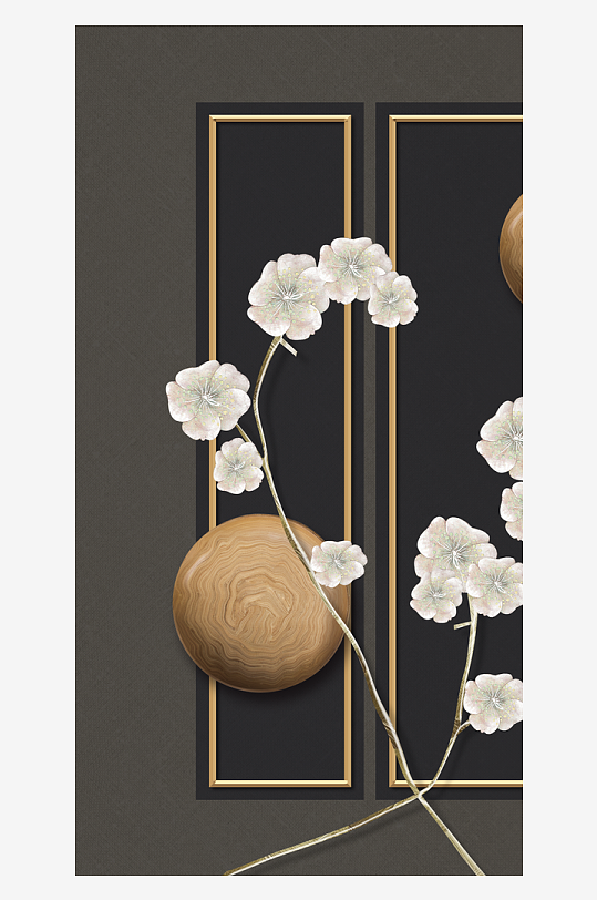 唯美中式古风装饰画挂画-众图网