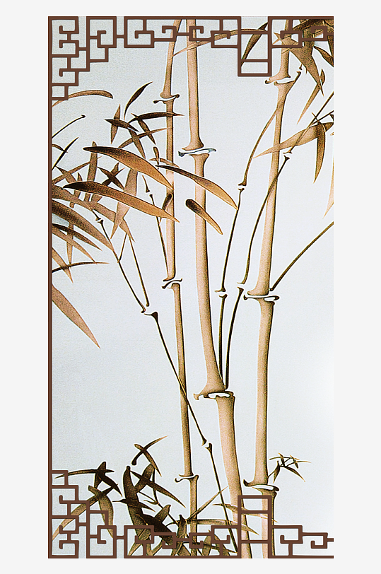 唯美中式古风装饰画挂画-众图网