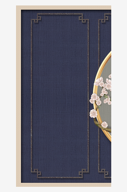 唯美中式古风装饰画挂画-众图网