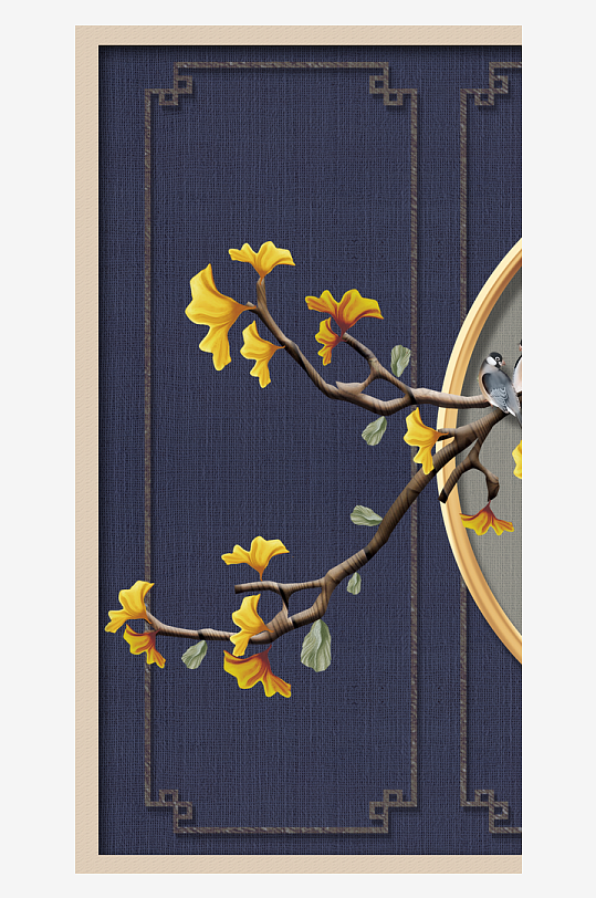 唯美中式古风装饰画挂画-众图网