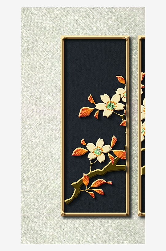 唯美中式古风装饰画挂画-众图网