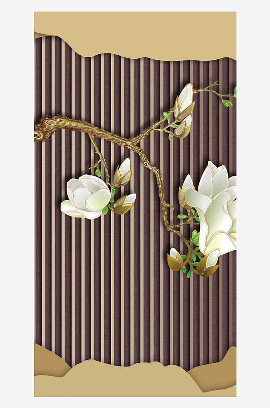 唯美中式古风装饰画-众图网