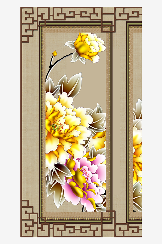 唯美中式古风装饰画-众图网