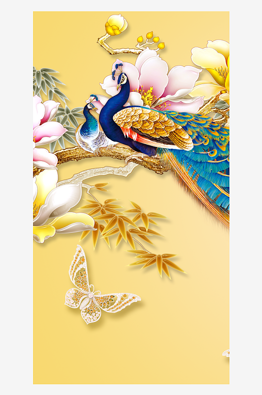 唯美中式古风装饰画-众图网