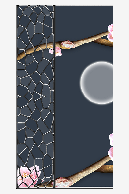 唯美中式古风装饰画-众图网