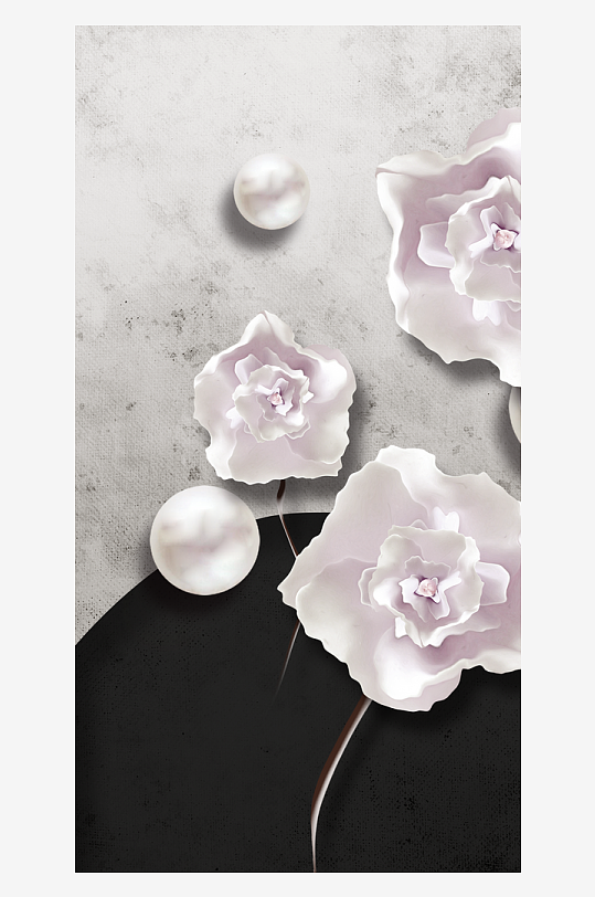 唯美中式古风装饰画素材-众图网