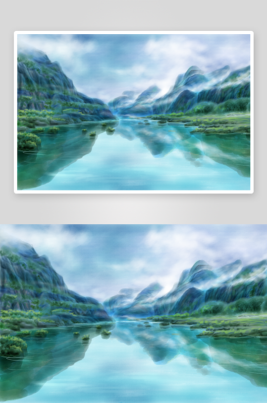 中国风山水风景背景素材-众图网