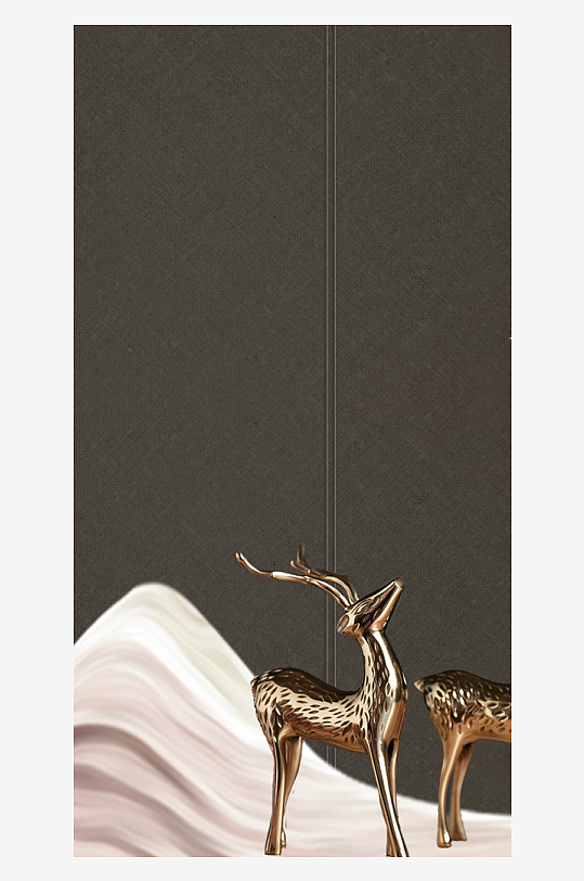 森系背景装饰画图片-众图网