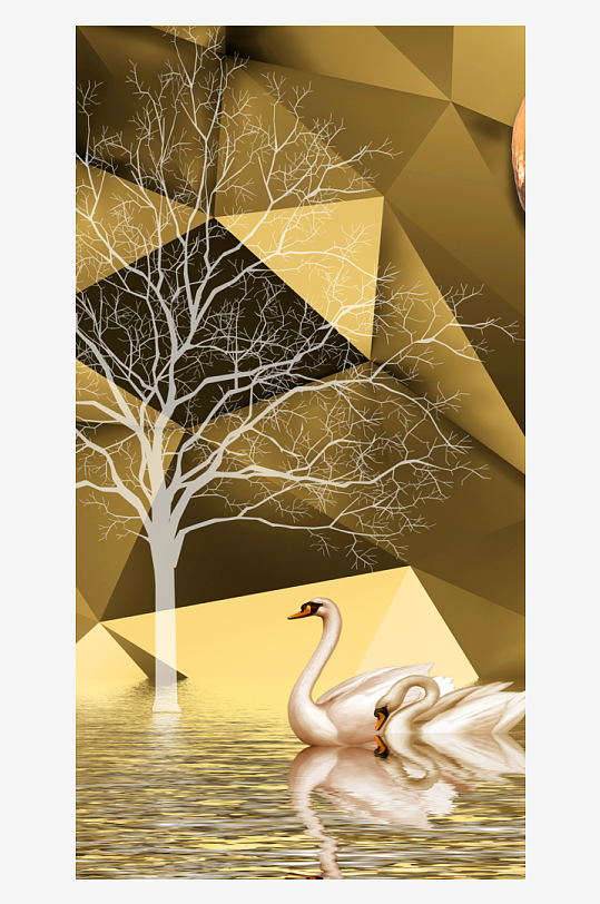 森系背景装饰画图片-众图网