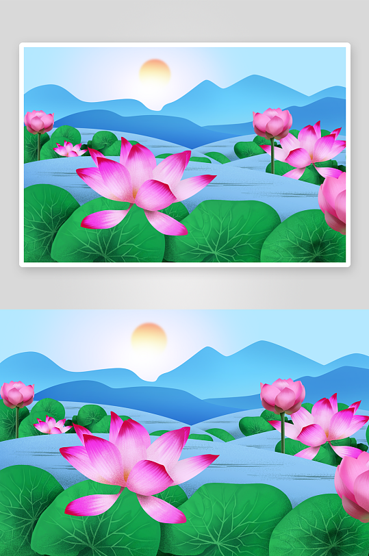 自然风景画背景装饰画-众图网