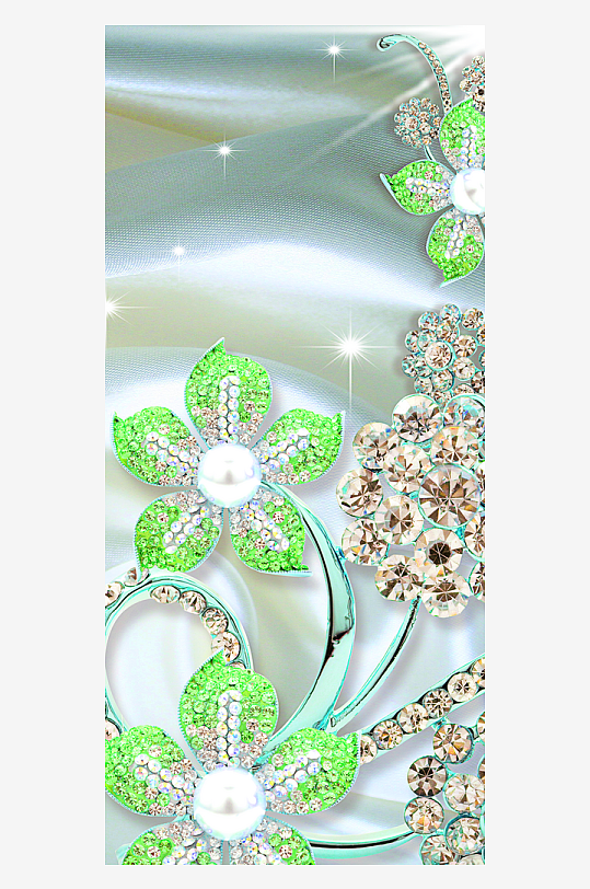 中式立体花卉装饰画图片-众图网