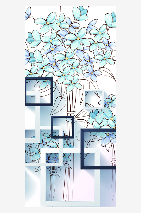 中式立体装饰画图片-众图网