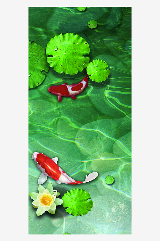 中式立体花卉装饰画图片-众图网