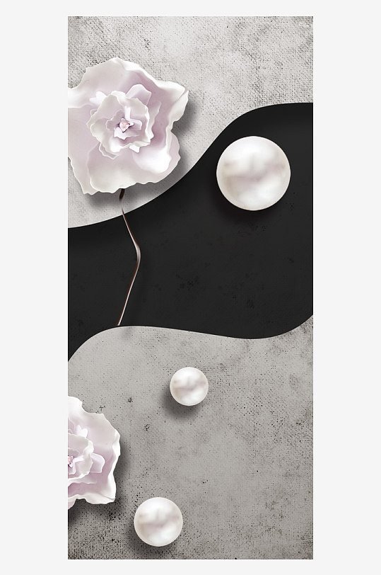 唯美古风中式装饰画挂画-众图网