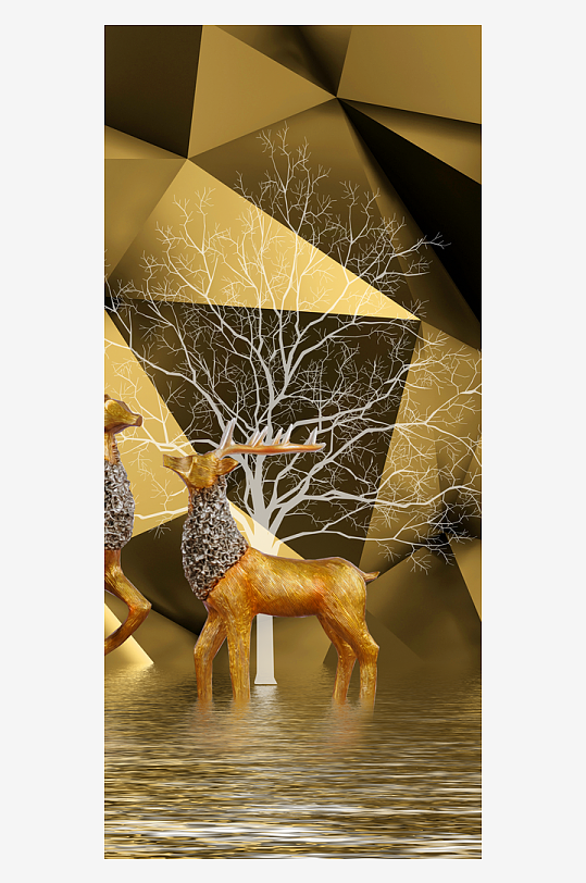 森系背景装饰画图片素材-众图网