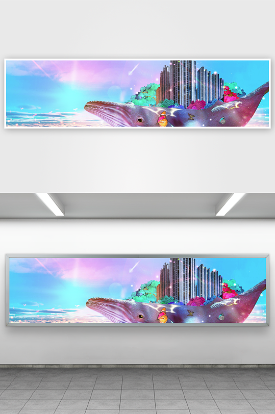 自然风景画背景装饰画图片-众图网