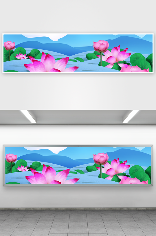 自然风景画背景装饰画图片-众图网