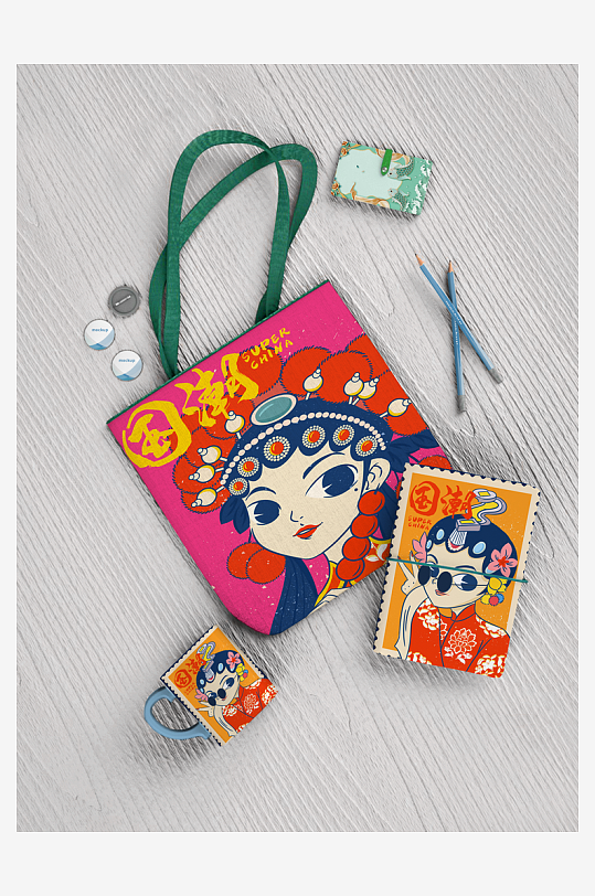 国风样机设计图展示-众图网