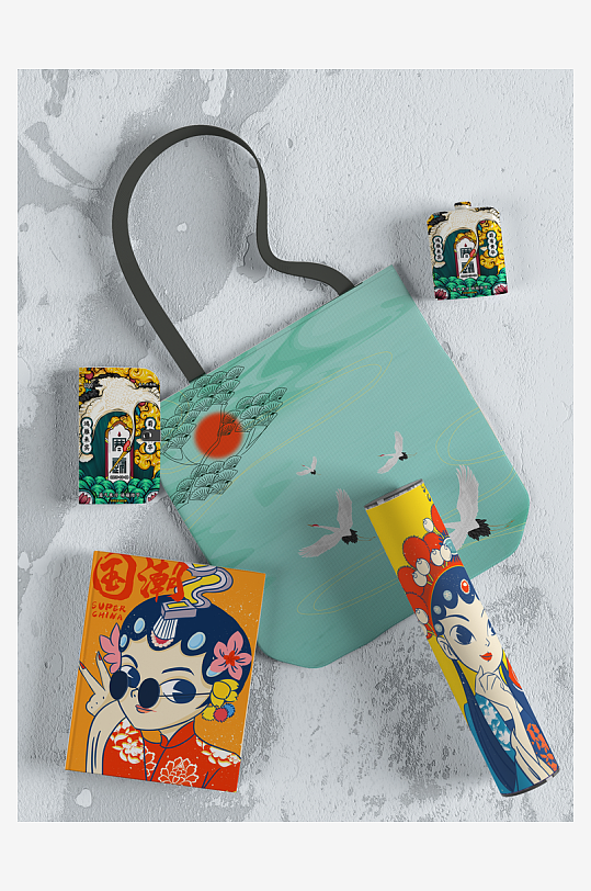 国风样机设计图展示-众图网